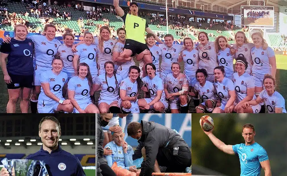 Rick Porter working with elite sports teams including England Rugby and Manchester City